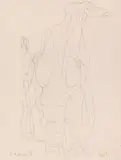 Georg Baselitz, Untitled, Pencil on paper