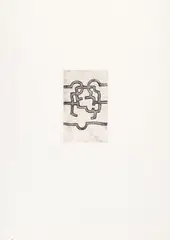 Bidearte II by Eduardo Chillida, Etching (drypoint) on Chinese paper, rolled on BFK-Rives cardboard, sold Dec 2011