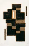 Adolf Fleischmann, Untitled, Gouache and ink on newspaper (New Yorker real estate market), mounted onto paper