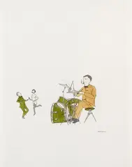 Untitled by Marcel Dzama, Watercolour and ink on sturdy wove paper, sold Dec 2011
