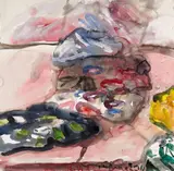 Klaus Fußmann, Untitled (still life with cloths)