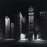 Stefan Hoenerloh, Invalidenstrasse 50-51, Oil on chipboard
