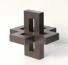 Erwin Heerich, Untitled, Sculpture made of brass height 20 cm