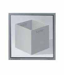Aus dem Bilderlager (From the paintings' depot) by Thomas Huber, Oil on canvas in painted artist's frame, sold Dec 2011