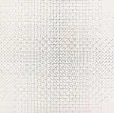 Matti Kujasalo, Untitled, Acrylic and chalk on punched canvas on wood