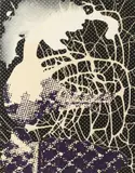 Sigmar Polke, Untitled, Acrylic, dispersion and intereference colour on printed fabric