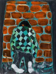 Untitled by Daniel Richter, Oil and lacquer on canvas, sold Dec 2011