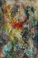 Bernard Schultze, Phönix, Oil on canvas