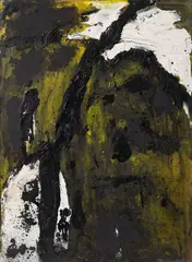 Emil Schumacher, Kerim, Mixed media on wood