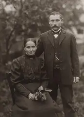 Peasants, Westerwald by August Sander, Vintage gelatin silver print, sold Dec 2011