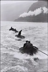 Henri Cartier-Bresson, On the Rhine river, Gelatin silver print, printed later