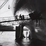 Paul Almasy, Dockyard in Sakai, Osaka, Gelatin silver print, printed