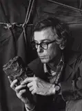 Abe Frajndlich, Christo, NYC studio with first wrapped piece