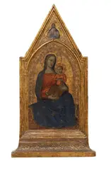 circle of Jacopo di Cione, THE VIRGIN WITH CHILD, Tempera on panel