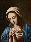 THE VIRGIN IN PRAYER by Giovanni Battista Salvi, called Il Sassoferrato, attributed to, Oil on canvas (relined), sold Nov 2011