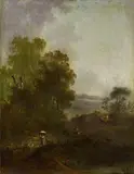 TWO WOODED LANDSCAPES by circle of Jacob van Ruisdael, Oil on panel, sold Nov 2011