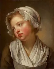 PORTRAIT OF A GIRL by Jeanne-Philiberte Ledoux, Oil on canvas, sold Nov 2011