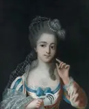 German School 18th century, YOUNG LADY WITH A MASK
