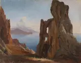 Oswald Achenbach, VIEW OF CAPRI