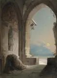 Caspar Scheuren, MONK PRAYING