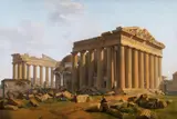THE ACROPOLIS IN ATHENS by Lancelot Théodore Turpin de Crissé, Oil on canvas (relined), sold Nov 2011