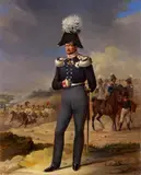 FRIEDRICH WILHELM III. AT THE KREUZBERG MANOUVRE by Artist from Berlin, first half 19th Century, Oil on canvas, sold Nov 2011