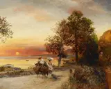 Oswald Achenbach, THE BAY OF NAPLES