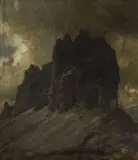 Eugen Bracht, THE TRE CIME DI LAVAREDO IN THE SEXTEN DOLOMITES