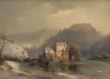 Carl Hilgers, STRAUWEILER CASTLE NEAR ALTENBERG IN THE WINTER