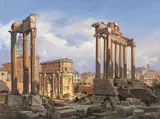 THE FORUM ROMANUM by Italian School 19th century, Oil on canvas, sold Sep 2011