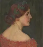 Julius Klaber, PORTRAIT OF A WOMAN (STUDY OF A HEAD), Oil on canvas