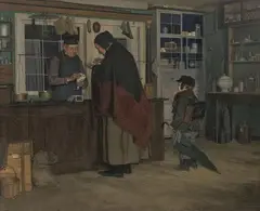 Peter Philippi, THE CHANDLER, Oil on canvas