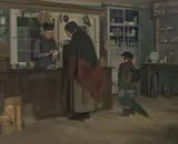 Peter Philippi, THE CHANDLER, Oil on canvas