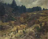 Fritz von Wille, LANDSCAPE WITH HUNTER