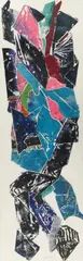 John Chamberlain, Untitled, Monotype and acrylic on chamois coloured wove cardboard