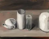Untitled (Still life) by Klaus Fußmann, Oil on canvas, sold Jun 2011