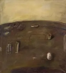 Intérieur - 26. 10. 76 by Klaus Fußmann, Oil on canvas, sold Jun 2011