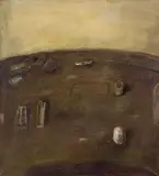 Intérieur - 26. 10. 76 by Klaus Fußmann, Oil on canvas, sold Jun 2011