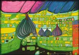 Friedensreich Hundertwasser, Testament in Gelb (Testament in yellow)