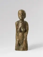 Striptease-Triste by Alfred Hrdlicka, Bronze with brown golden patina height approx, sold Jun 2011