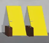 Thomas Huber, Untitled (The painting with the yellow doors)