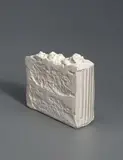 Claes Oldenburg, Wedding Souvenir (Wedding cake), Object made of plaster in the shape of a piece of cake height approx