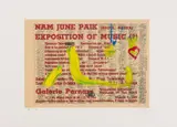 Nam June Paik, 11 - 20. März 1963, 20 photolithographs resp. colour silkscreens, of which 1 sheet is overworked with acrylic, on chamois coloured BFK-Rives