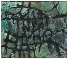 Hans Platschek, Plexus I, Oil on canvas
