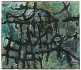Hans Platschek, Plexus I, Oil on canvas