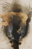 Otto Piene, Untitled, Oil, traces of fire and soot on sturdy cardboard with verso silkscreen (Rottloff 157)