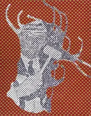 Sigmar Polke, Untitled, Acrylic and dispersion on painted fabric