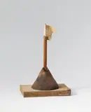 Dieter Roth, Am Meer (at the sea), Object made of wood, sugar icing, paper flag height approx