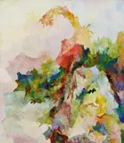 Ein ephemeres Mahnmal (an ephemeral memorial) by Bernard Schultze, Oil on canvas, sold Jun 2011