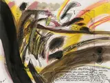 Walter Stöhrer, Untitled, Oil, gouache, ink and colour crayon over original etching on smooth cardboard